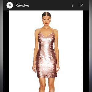 NWT - REVOLVE Shimmering Rose Mini Dress